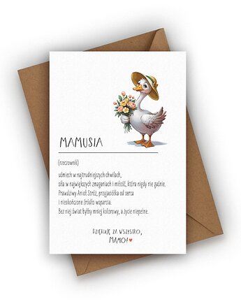 Kartka na Dzień Mamy- MAMA, Czarna Owca Karteczki