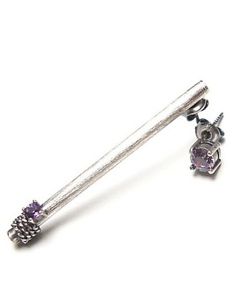 Kolczyki srebrne Stick vol. 2  , Katia i krokodyl