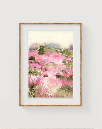 Oryginalna akwarela. Pejzaż A4, Malgorzata Domanska