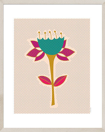 Plakat dekoracyjny, kwiatek, Dekorando
