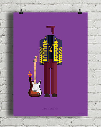 Plakat Jimi Hendrix, minimalmill