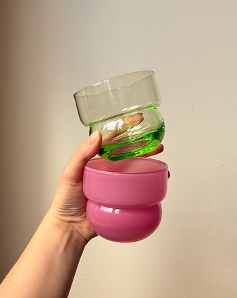 SZKLANKI RUNO Mix Regular  (2szt.) malina + trawa, FORMY PROSTE