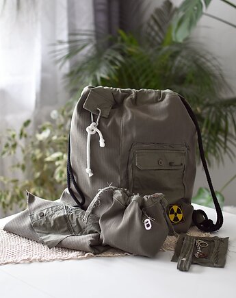 Plecak worek wojskowy, Szyte u Ani / Sekret w Środku