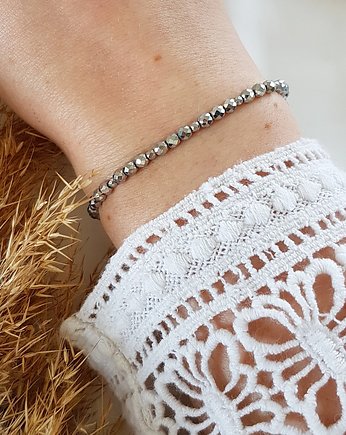 Bransoletka z hematytem, LEI handmade 