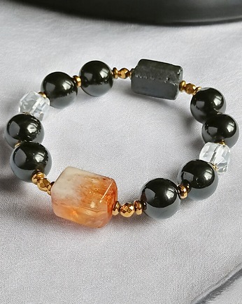 OCHRONA - BOGACTWO - oczyszczenie - masywna bransoletka, kaktusia