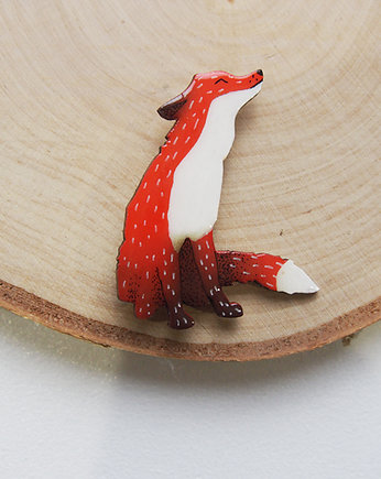  Broszka Lis EDWARD, Made in Forest