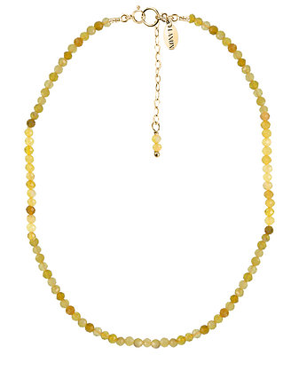 CHOKER VERA z żółtym opalem - pozłacany, LANUN