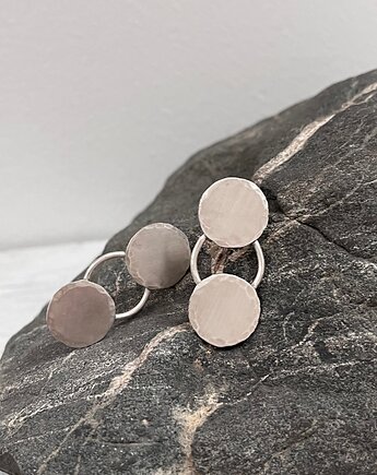 Planety - Srebrne kolczyki, meduska