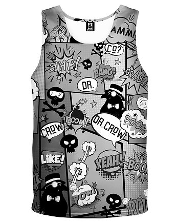 DR.CROW Bokserka Męska Komiks Black, DrCrow