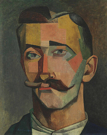 Auguste Herbin - Portret mężczyzny - obraz na płótnie lub plakat, Dekoracje PATKA Patrycja Kita