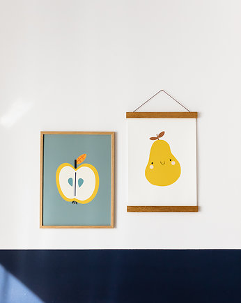 Owoce - 2 plakaty do pokoju dziecka, Nostalgia Prints