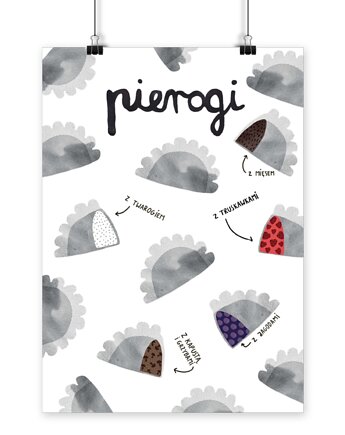 Plakat Pierogi, LOVE POLAND DESIGN