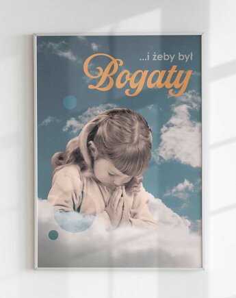 Plakat ŻYCZENIE (kolaż), Agnieszka Osiecka RYSUJĘ BO SIĘ NUDZĘ