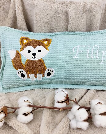Personalizowany prezent dla dziecka - imienna poduszka z liskiem, Enitka Sweet Baby Room