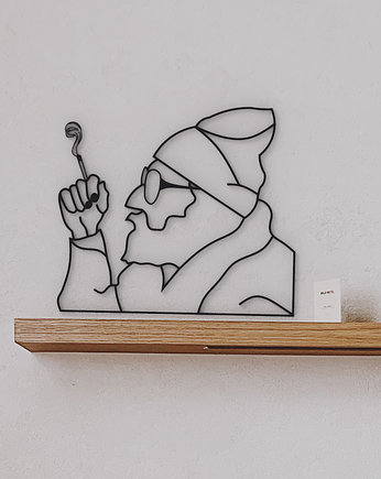 Smokig man- mężczyzna z papierosem- dekoracja Marihuana- dekoracja ścienna, Printerior