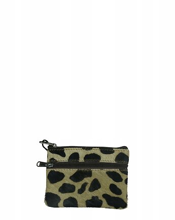 Saszetka skórzana bilonówka skóra naturalna na klucze bilon poręczna OLIVKA, Olivka Warsaw