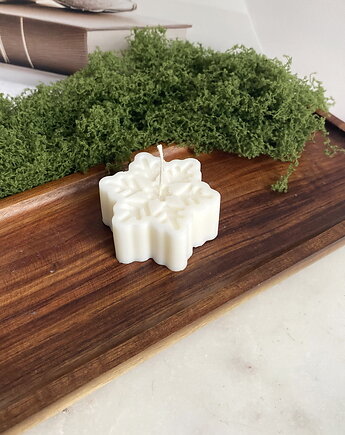 Świeca ekologiczna sojowa dekoracyjna "Snowflake" 25x55mm, Coccola JEWELLERY