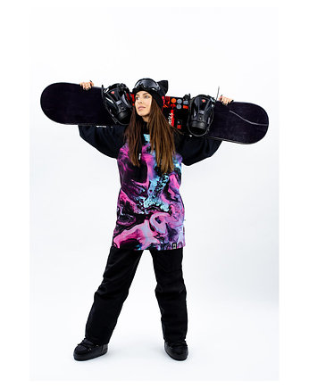 Damska Bluza Snowboard DR.CROW Marble Neon, DrCrow