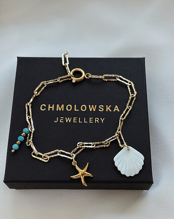 Bransoletka na nogę Morze, Chmolowska Jewellery
