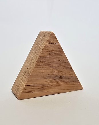Drewniane gałki do mebli, wzór trójkąt, Drewniane dodatki