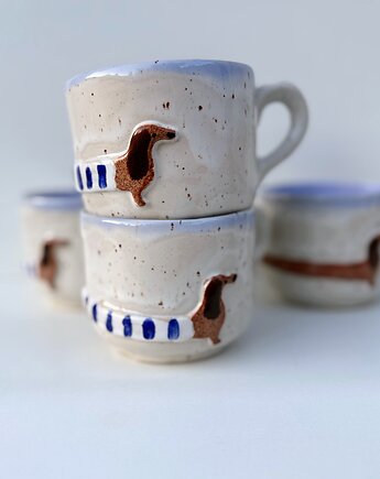 Kubek jamnik w sweterku, Strefa Ceramiki