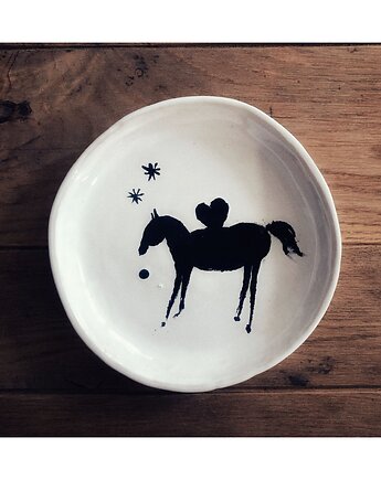 Mały talerzyk z koniem/ Pekaz, CeramicPole