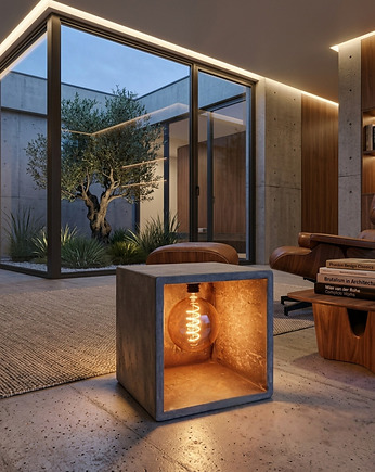 Lampa LED betonowa "Opal Lumina", MODERN CREATOR