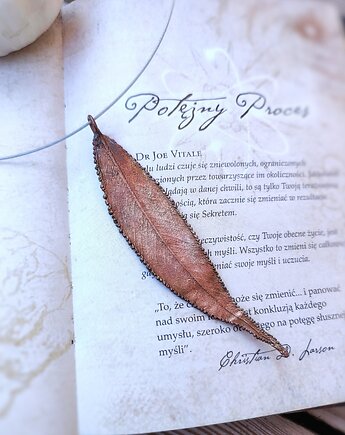 Liść wierzby I wisior miedziany, Treemasters Copper Jewelry