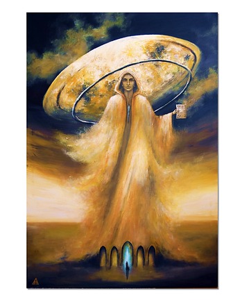 Verba sumus VII obraz ręcznie malowany surrealizm, Galeriai