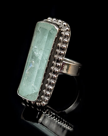 Pierścionek skarb syren- akwamaryn, Pracownia Neores