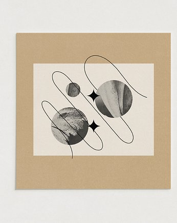 Space / Oryginalna grafika kosmos / poster print / plakat, Alina Rybacka