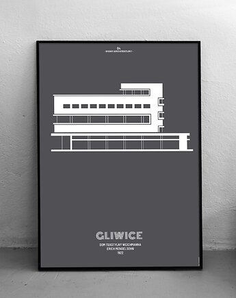 Gliwice - Dom Tekstylny Weichmanna - plakat 50x70 cm, Rafal Stefanowski