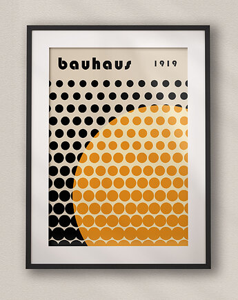 Minimalistyczny plakat - Bauhaus 1919  - Do salonu, sypialni, biura, DAPIDOKA