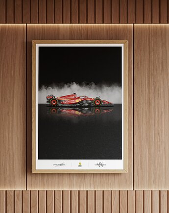 Plakat Motoryzacja -  Ferrari SF-24, Peszkowski Graphic