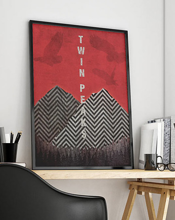 Twin Peaks - plakat fine art, minimalmill