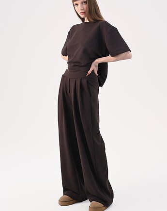 Brązowe spodnie A01, LUREN