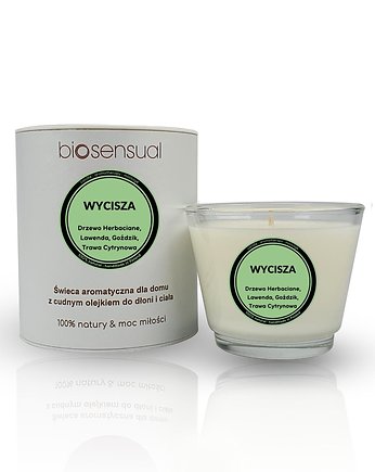 Świeca do masażu i aromaterapii WYCISZA 80g, Biosensual