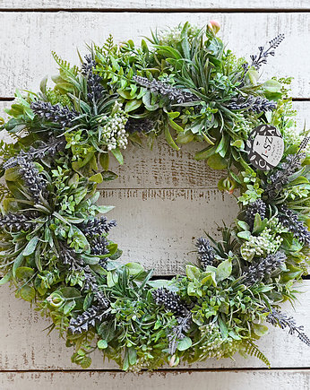 Wianek  "lawendowe pole" XL, ci sza