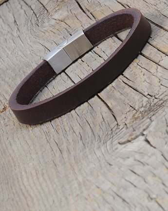 Bransoletka męska z rzemienia  ze skóry naturalnej, Argento akcesoria