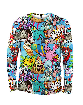 Koszulka Longsleeve Męska DR.CROW Cartoon, DrCrow