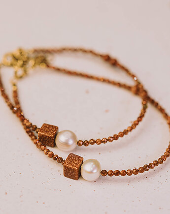 Bransoletka z kamieni piasku pustyni, baj.KA