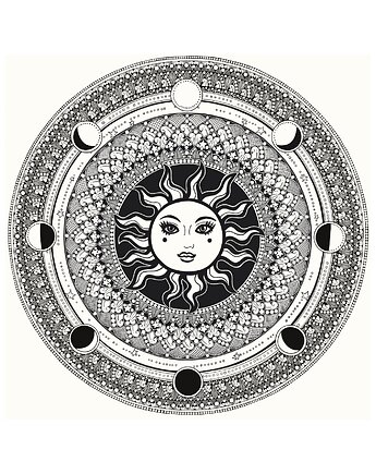 Mandala Sfery Niebieskie maj 2025 reprodukcja, anna marczewska