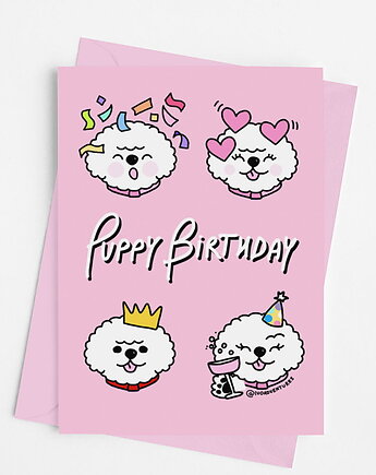 Kartka - Puppy Birthday, IvoAdventures