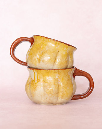 Kubek dyniowy ze wzorem baniek, Dobrocie ceramika