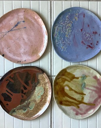 Duże talerze ręcznie robione, Ceramystiq