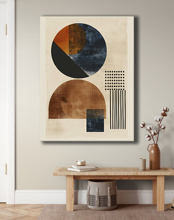 Geometria natury - Obraz na płótnie - Druk Blejtrama, Minimalizm, Loft #64, Black Sapphire Art