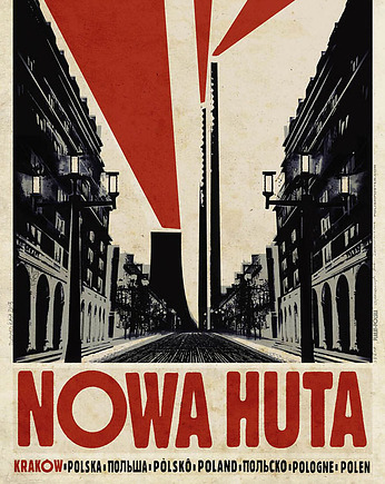 Plakat Nowa Huta (R. Kaja) 98x68 cm, Galeria LueLue