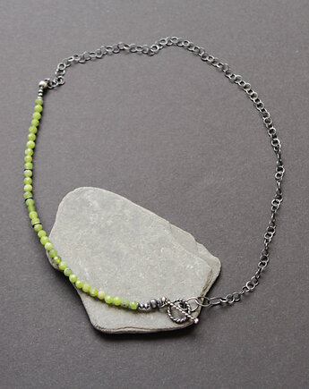 Naszyjnik Nefryt zielony, fado