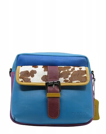 Torebka listonoszka unikatowa skórzana skóra naturalna pojemna OLIVKA, Olivka Warsaw