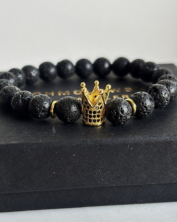 Bransoletka  męska Lawa Korona, Chmolowska Jewellery